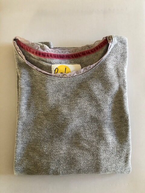 SP1271 - Boden long sleeve pointelle top - age 11-12 - Image 4