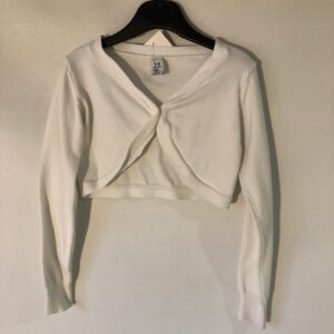 SP281 - Zara white bolero cardigan - age 5-6