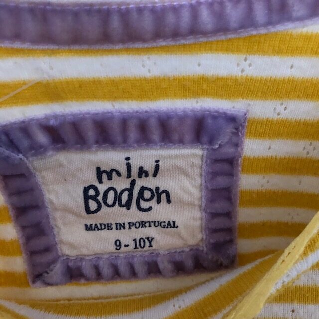 SP376 - Boden long sleeve pointelle top - age 9-10 - Image 2