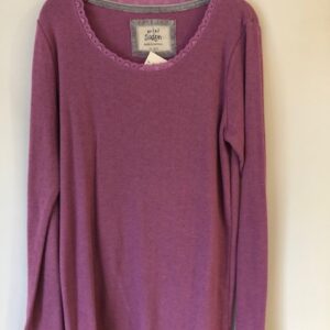 SP603 - Boden long sleeve pointelle top - age 11-12