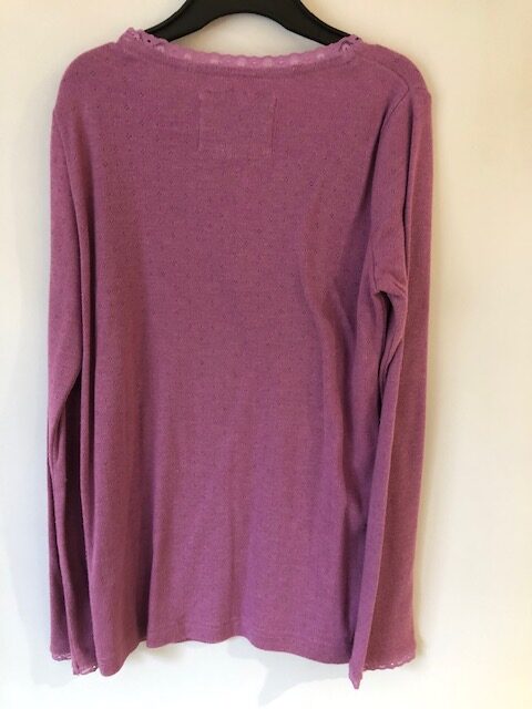SP603 - Boden long sleeve pointelle top - age 11-12 - Image 3