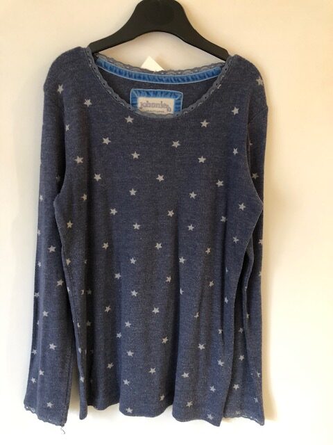 SP621 - Boden long sleeve pointelle top - age 11-12