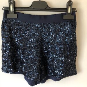 SP907 - Johnnie B navy sequin shorts - age 9