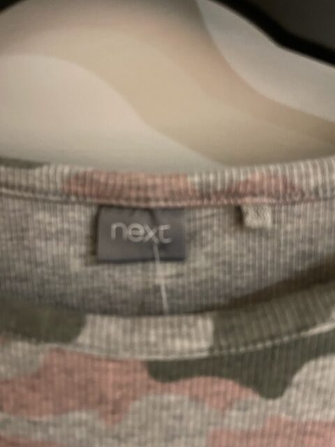 SP1523 - Next grey camoflage long sleeve top - age 11 - Image 2