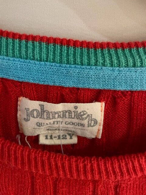 SP584 - Johnnie B red/pink stripe jumper - age 11-12 - Image 2