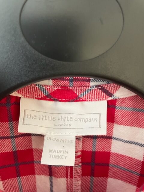 SP1862 - Little White Company cotton onesie - age 18-24 months - Image 2